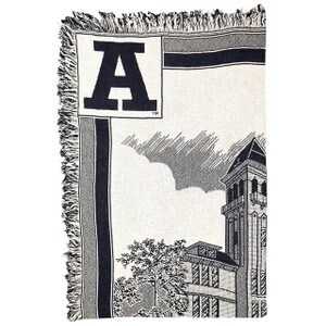 USU Old Main Afghan Blanket